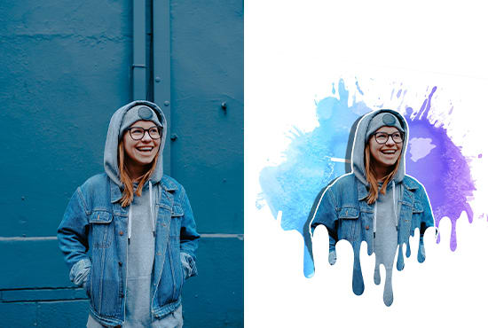 I will create splatter effect on your photo