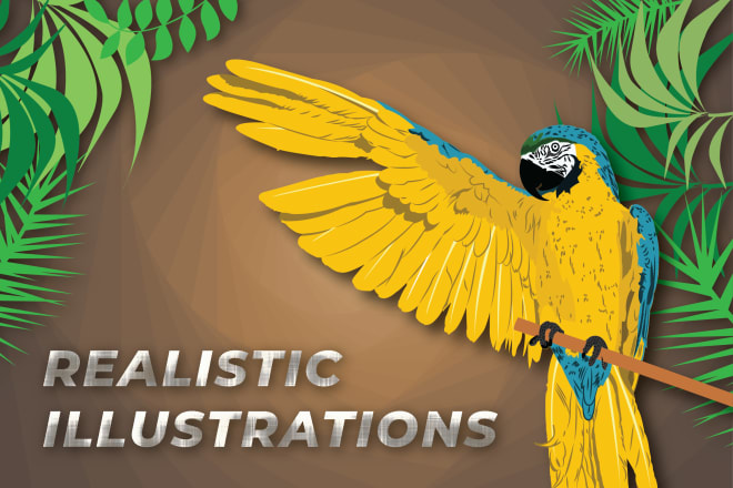 I will create vector art illustration from your image