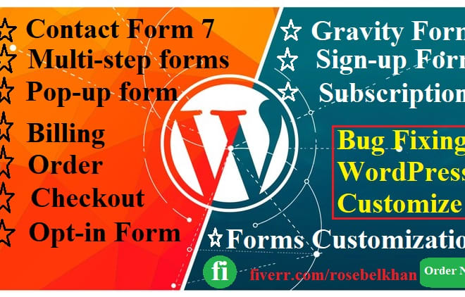 I will create website form by gravity,contact,popup,multistep form