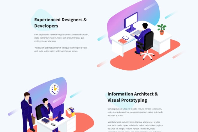 I will create website ui design and landing page design