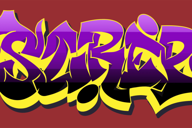 I will create you a throw up graffiti font with your request name