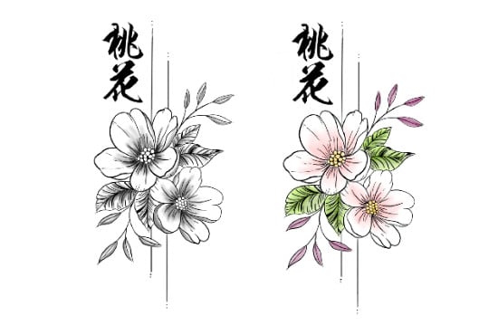 I will create your custom chinese style tattoo design
