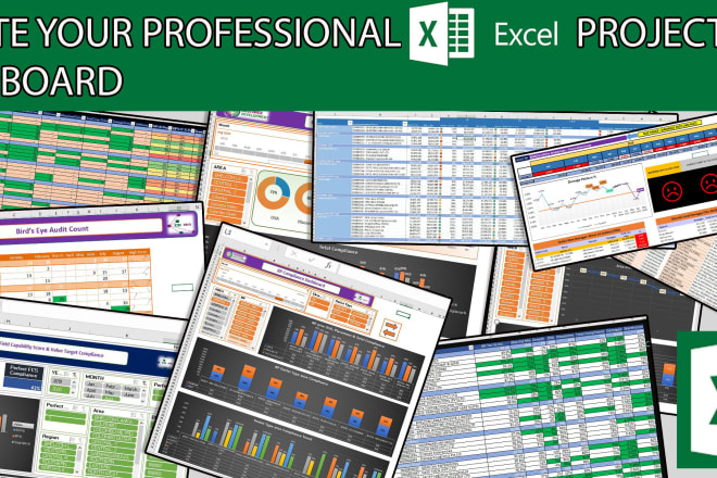 I will create your professional excel project and dashboard