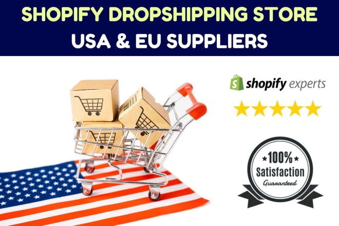 I will create your shopify dropshipping store with USA suppliers