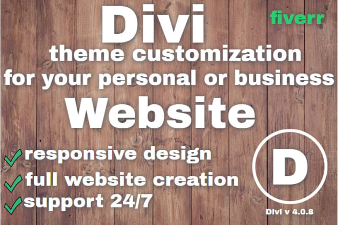 I will customize any wordpress website by divi theme builder
