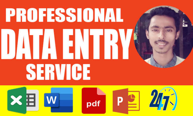 I will data entry typing work, and web scraping