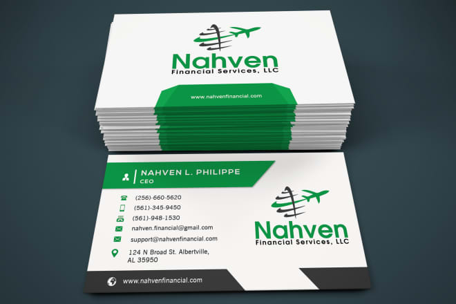 I will design a business card and logo