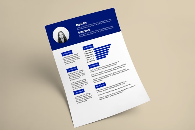 I will design a clean minimalist resume for your dream job