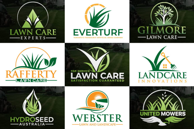 I will design a creative landscape or lawn care and irrigation logo