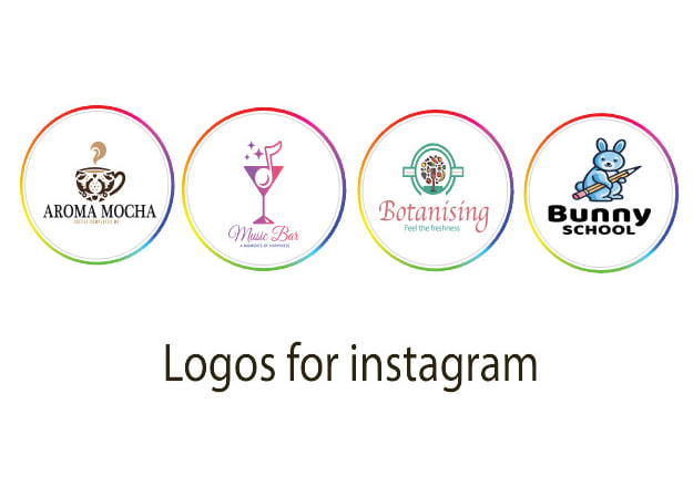 I will design a custom and unique luxury instagram logo