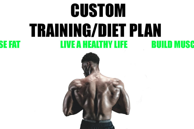 I will design a custom fitness program or diet program