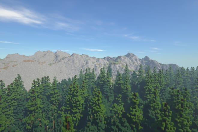 I will design a custom minecraft terrain map with revisions