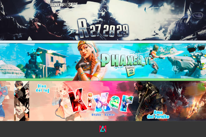 I will design a gaming or anime youtube banner