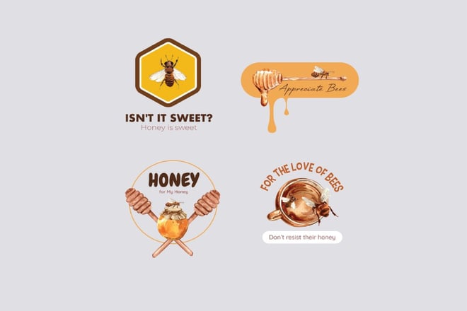 I will design a high quality bee logo for your company