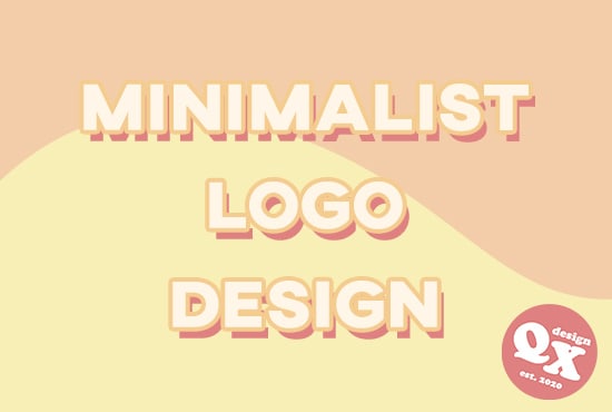 I will design a minimalist logo for you