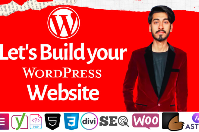 I will design a responsive and attractive wordpress website