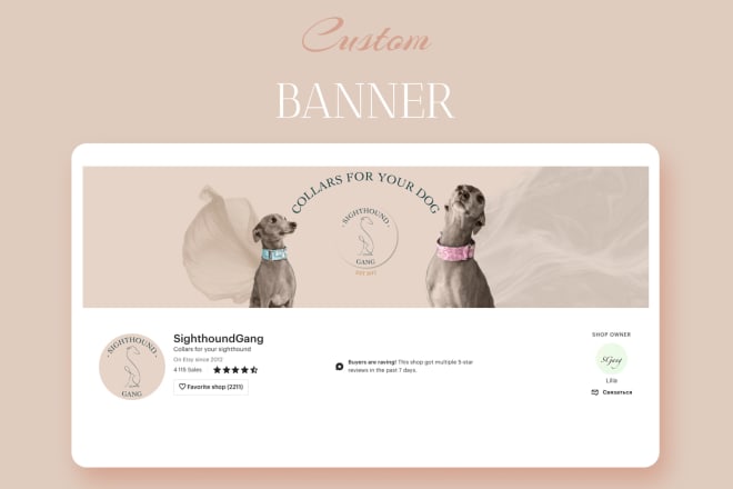 I will design a website banner, youtube, facebook, etsy banner