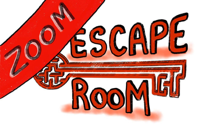 I will design a zoom escape room game video or audio quest