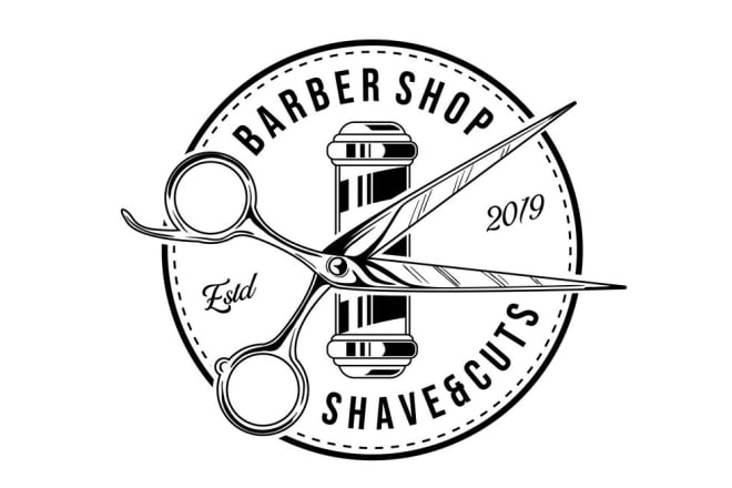 I will design amazing barber shop logo in high definition with satisfaction guaranteed