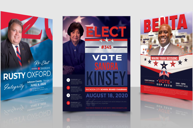 I will design amazing political, election, campaign flyer and posters