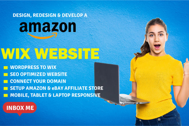 I will design amazon, ebay affiliate wix website