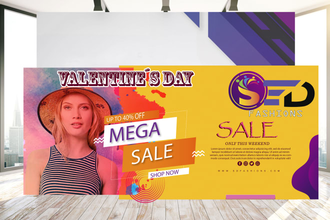 I will design an attractive shopify header,banner for your store