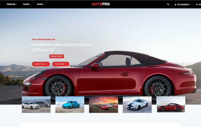 I will design an automotive car dealership website in wordpress