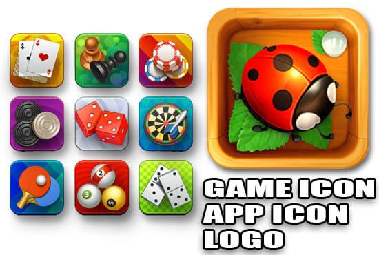 I will design and illustrate professional game icon and app logo