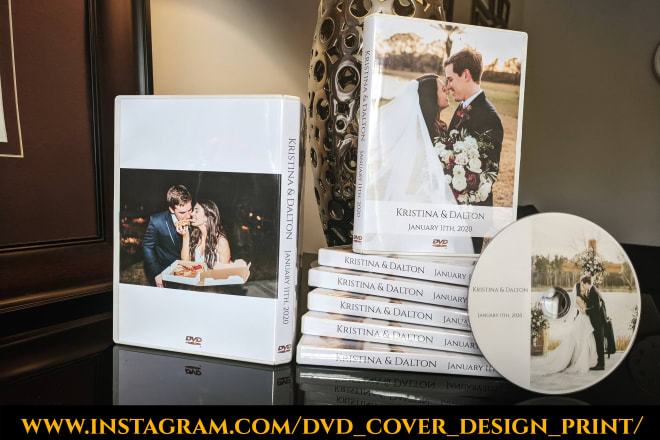 I will design and print your dvd case cover and disc art