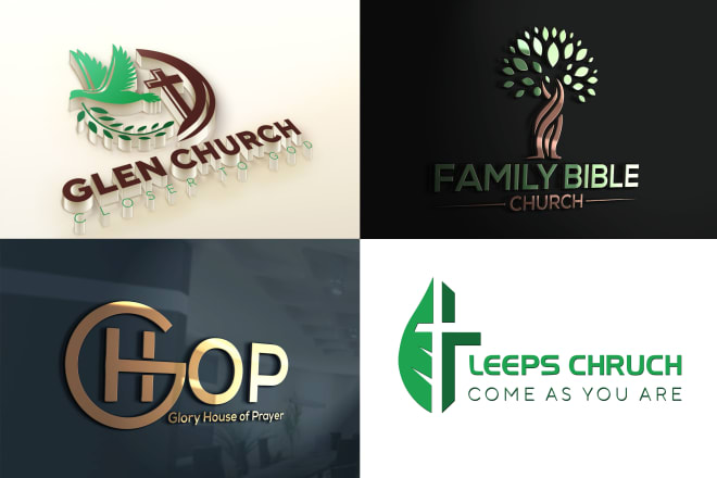 I will design best quality unique church logo in 24 hours