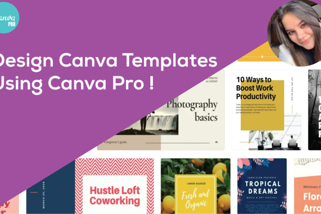 I will design canva templates using canva pro