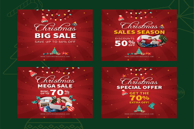I will design christmas card post, banner, flyer, and logo HD