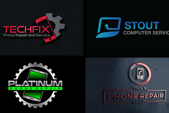 I will design cool mobile phone and laptop accessories shop logo