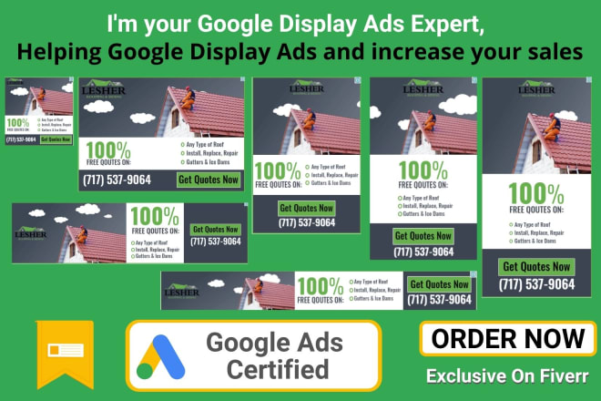 I will design display banner ads and setup google display ads