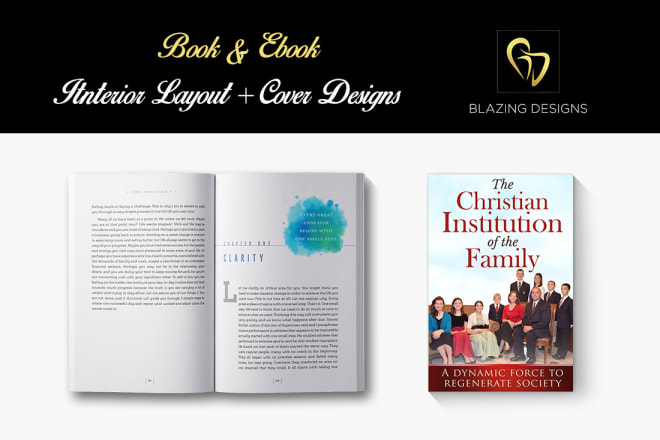 I will design ebook cover, interior layout and create book cover