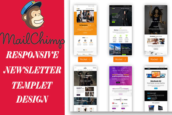 I will design editable mailchimp newsletter template