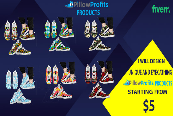 I will design eyecatching pillow profit products for you