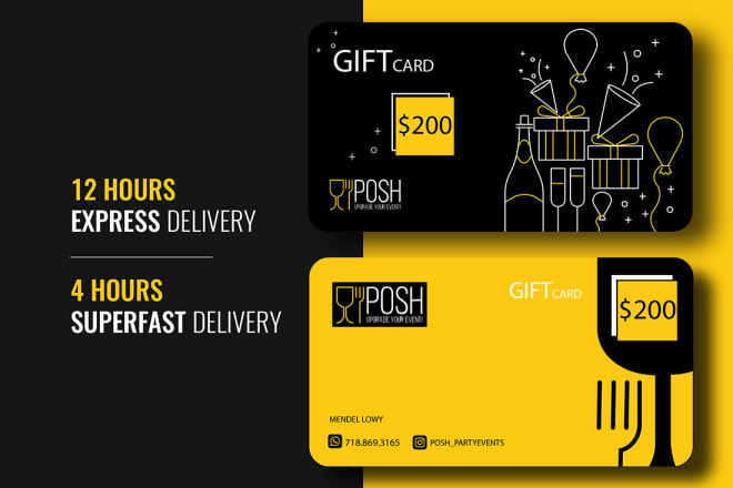 I will design gift voucher, coupon, rack card and gift card