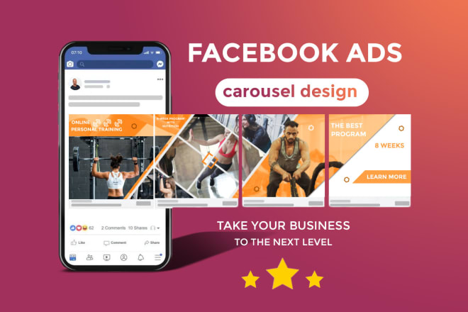 I will design high quality carousel for facebook ads campaign