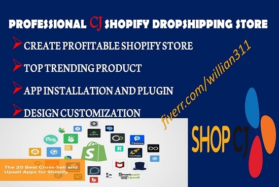 I will design highly converting cj dropshipping shopify store, dropshipping website