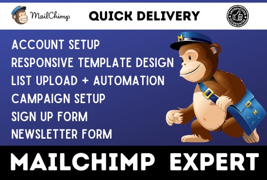 I will design mailchimp email template mailchimp sales funnel