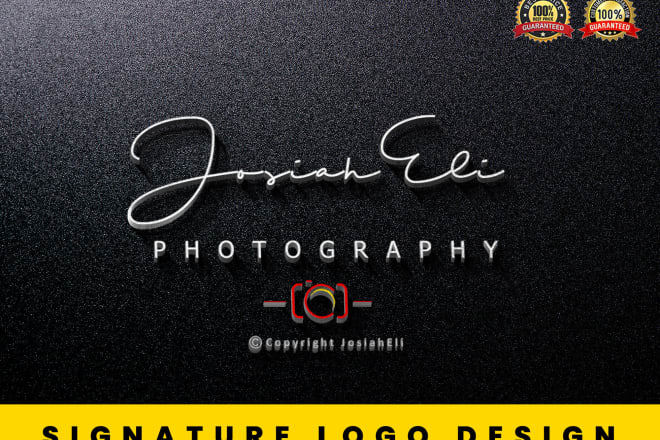 I will design photography signature logo watermark