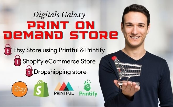 I will design print on demand store for your business