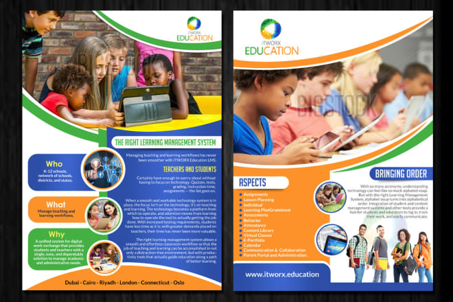 I will design professional bi fold and tri fold brochures