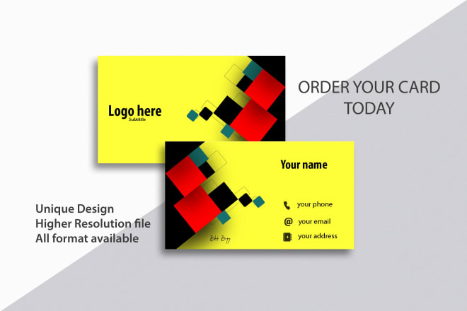 I will design professional business card