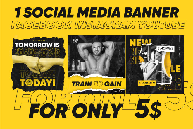 I will design professional instagram, facebook banners