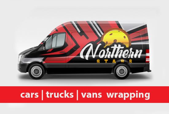 I will design professional vehicle wrapping for car, truck, van in 24 hours