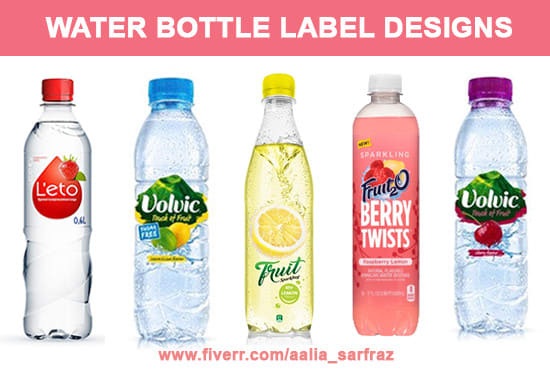 I will design professional water bottle label