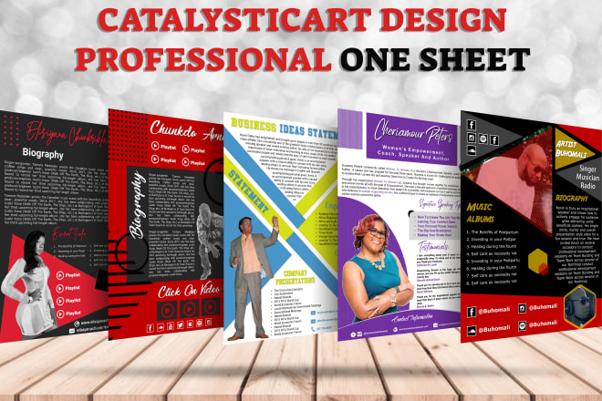 I will design proficient premium quality one sheet for you in 1hr