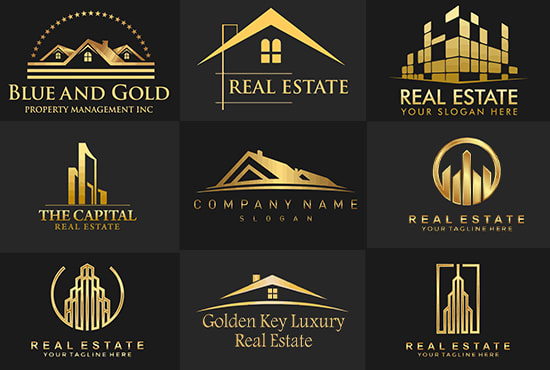 I will design realtor, construction, building, roofing logo